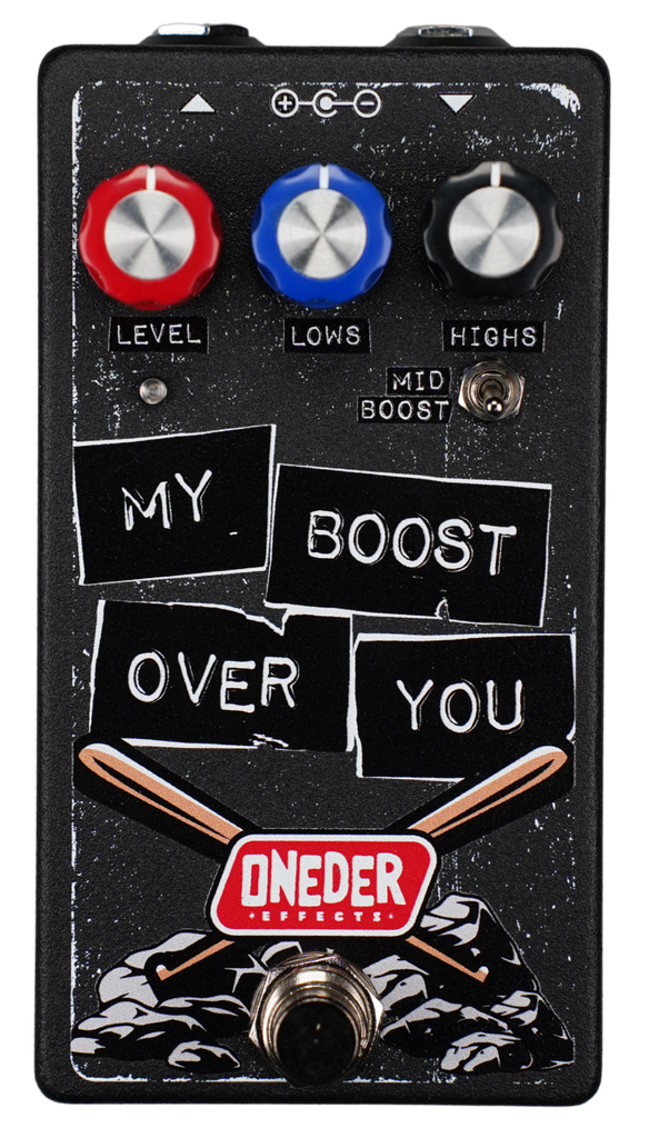 best boost pedal for high gain amps Special Edition Black My Boost Over You (New Found Glory) – Oneder Effects